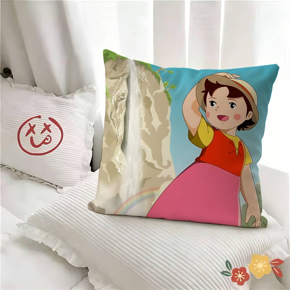 Pc Cartone Animato Heidi Ragazza Adorabile Federa Moda Federa Quadrata Camera da Letto Divano Stanza Decorazione Ins Tempo Libero