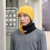 Velvet Scarf Cap Set Thicken Windproof Hat Comfortable Pullover Cap Men Winter