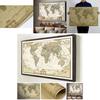 Vintage Retro Paper World Map Poster For Unique Children Gifts And Stylish Wall Decor