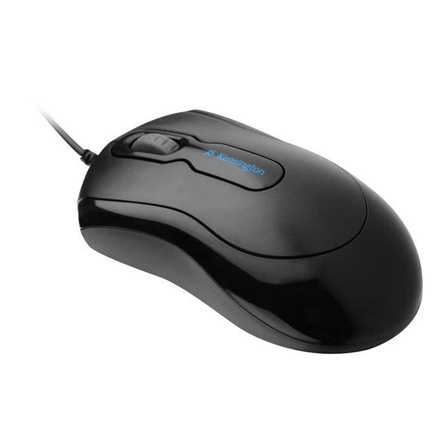 Kensington, Souris Filaire Optique USB 3.0 Mouse-in-a-Box, Ambidextre Avec Molette De Défilement, Noir