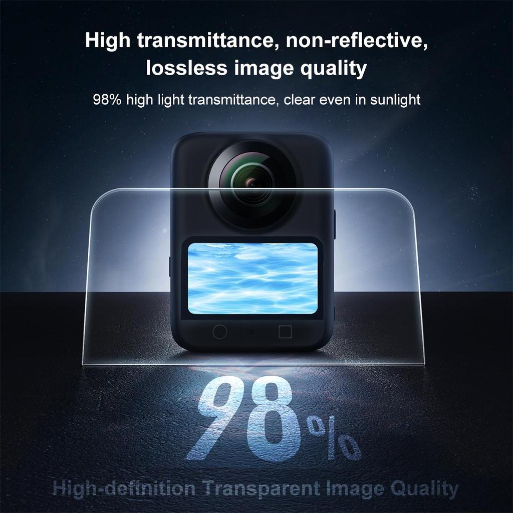 For DJI Osmo 360 Camera Screen Protector Explosion-proof Tempered Glass Films (Transparent)