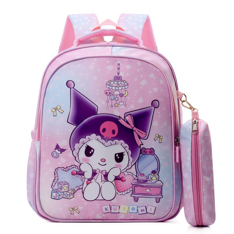Adorable Cartoon Nylon Backpack For Kids School Outdoor Fun Cute Design