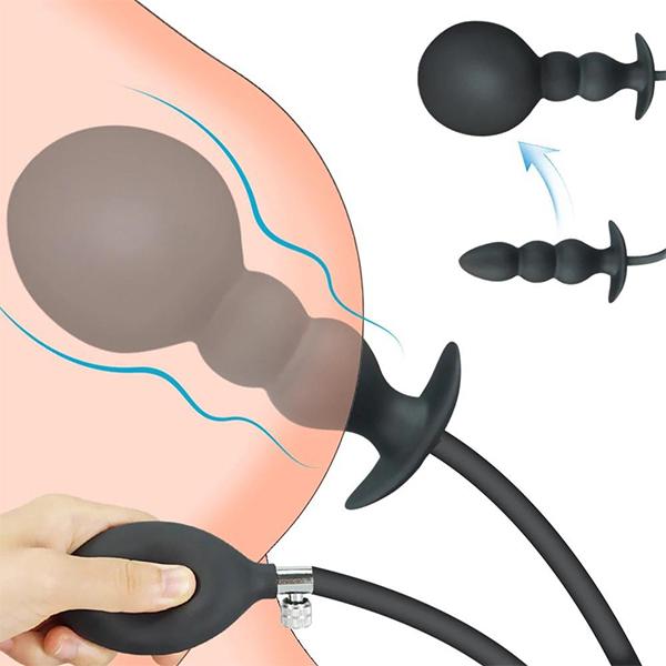 Produkty dla dorosłych rozszerzalny korek analny silikonowy napompowany super duży korek analny Dildo Butt Plug Anal Dilator zabawki erotyczne do masażu prostaty