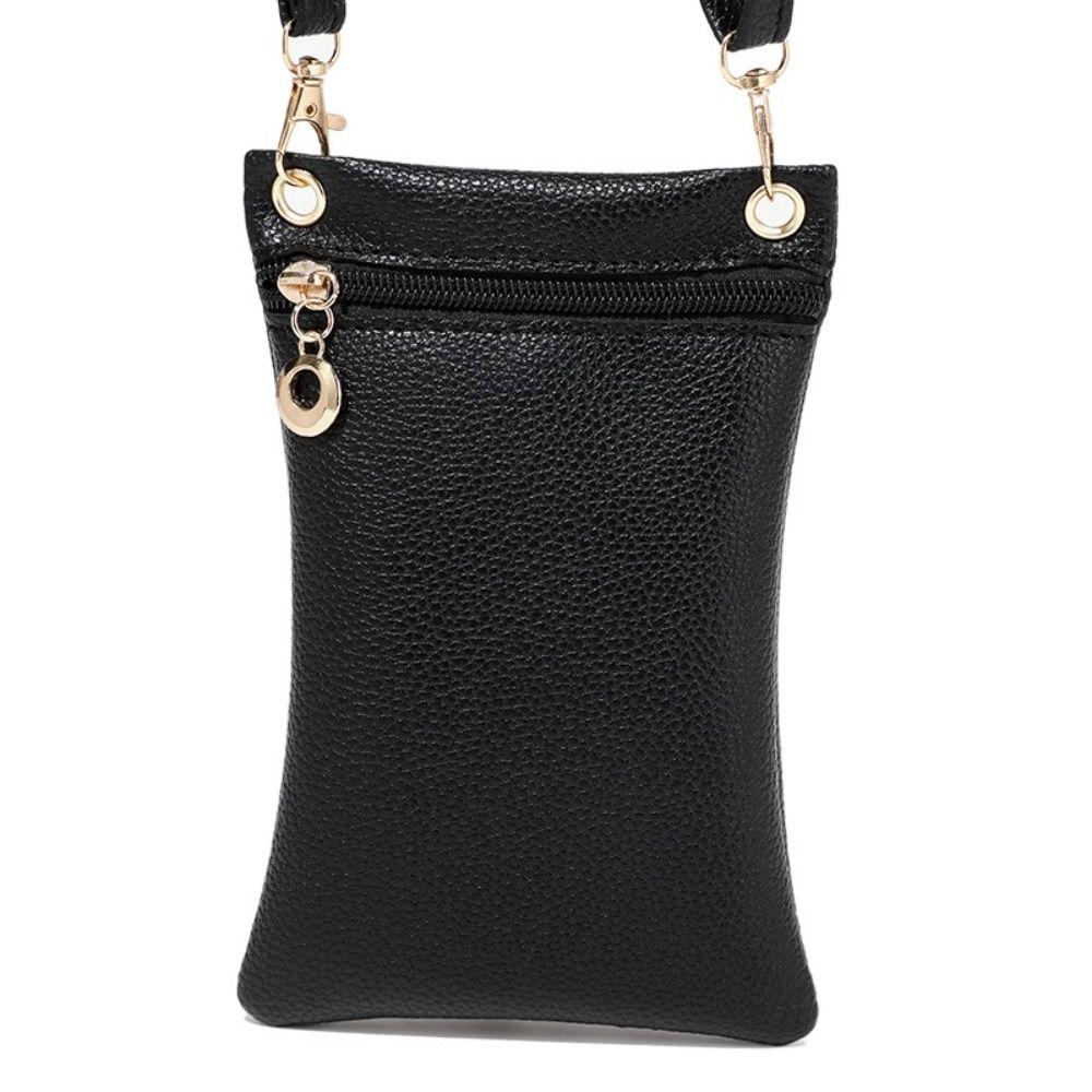 

Sweet Color Mini Crossbody Bag Casual Wallets Cell Phone Purse Women Girls чорний