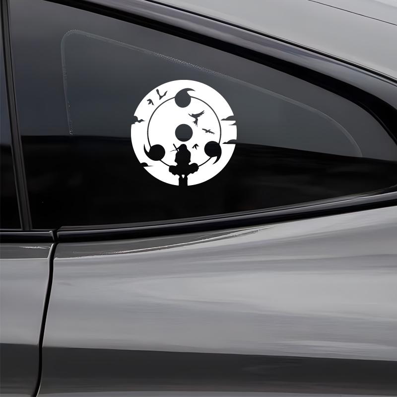 Anime Uchiha Itachi Decal, Sharingan Pattern Waterproof Sticker, Creative Fashion Accessories for Car Truck Auto Styling
