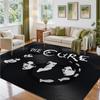 The Cure Design Crystal Velvet Rug Soft Decorative Mat for Bedroom Entrance