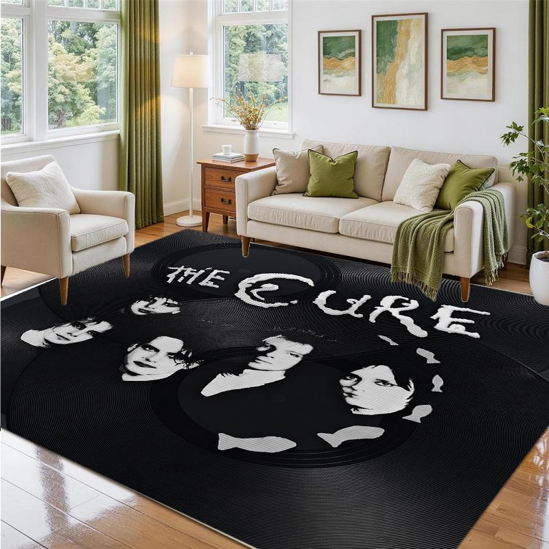 The Cure Design Crystal Velvet Rug Soft Decorative Mat for Bedroom Entrance