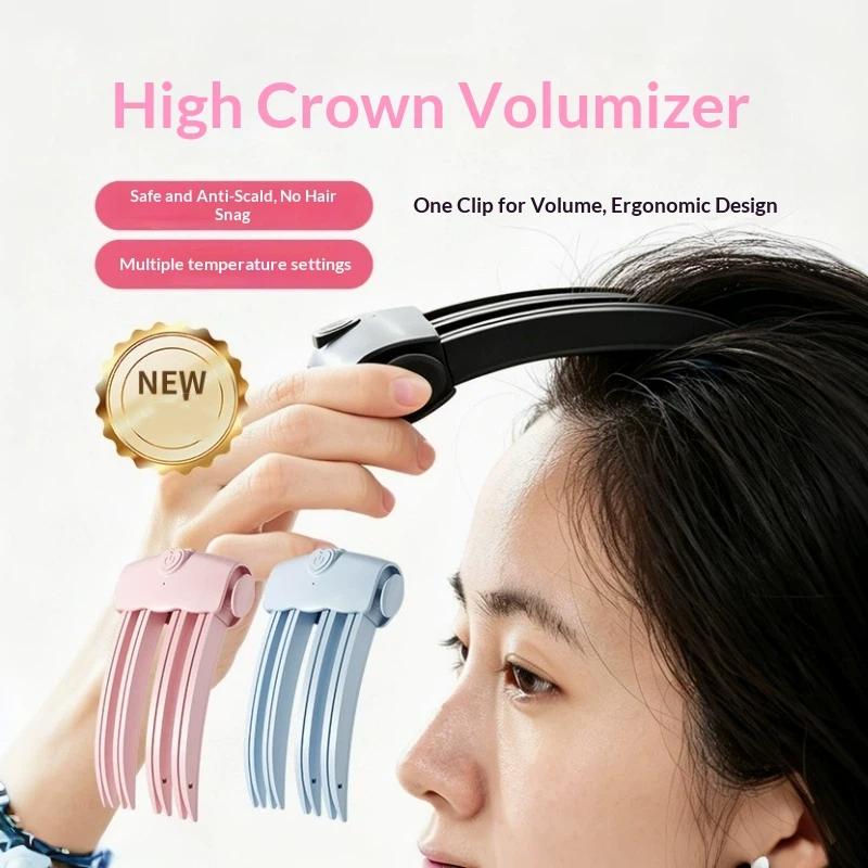 1Pcs 4-Claw Anti-Scald Hair Root High Skull Top Styling Tools Cordless Root Lifter Comb Wireless Heating Root Volumizing Clips