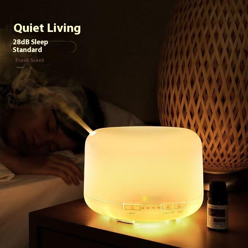 500ML Air Humidifier Essential Oil Diffuser Aroma Diffuser With Colorful Night Lights USB Humidifier Mini-Size Humidifier