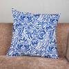 Blue And White Print Pillow Case For Home Bedroom Car Office Decoration Living Room Sofa Cushion Cover Suitable