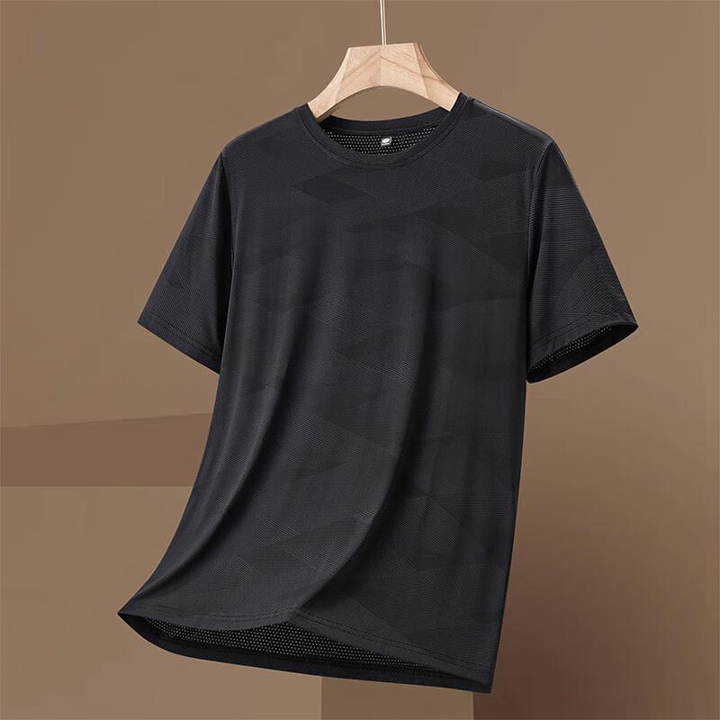 JEEP SPIRIT Men s Ice Silk Quick-Dry Round Neck T-Shirt 5XL