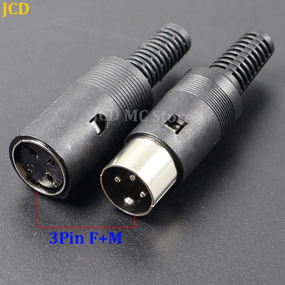 1-10pcs DIN Male/Female 3P 4P 5P 6P 7P 8Pin Plug Jack with Plastic Handle Keyboard Cable Connector Adapter For PS2