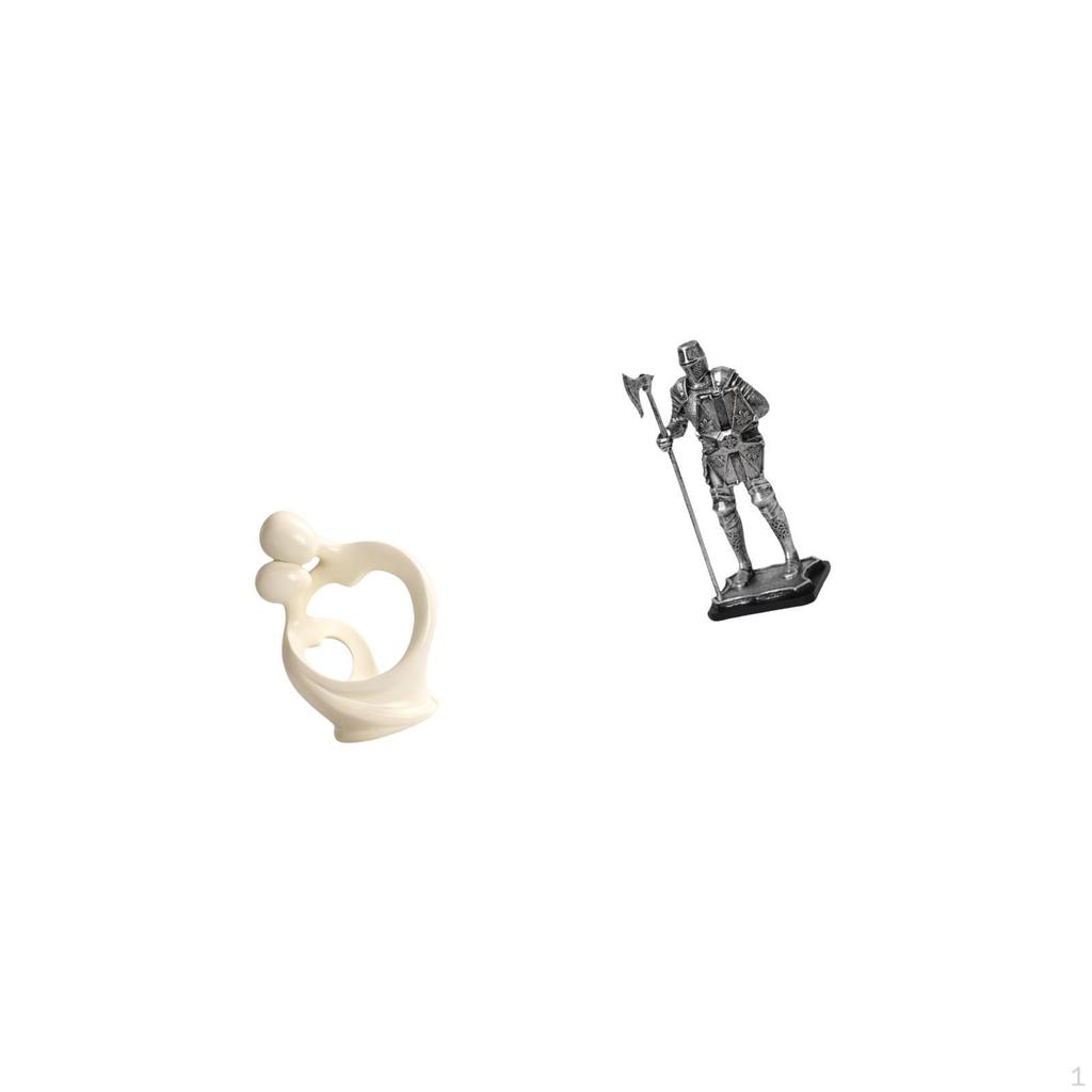 Artistic Knight Figurine Ornament Sculpture Collection for Desk Cabinet Entryway Fireplace Bedroom