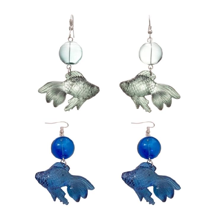 Unique Ear Buckles Goldfish Charm Earrings Elegant Accessories Fashion Females Ear Jewelry Suitable for Party Daily