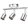 3 LED Track Light Base Adjustable Flexibly Rotatable 3 Way Ceiling Spotlight Base for Bedroom Dining Living Room Mall