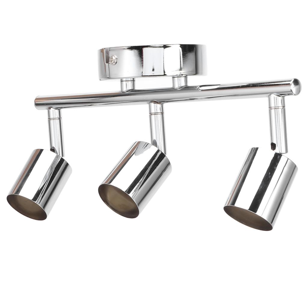 3 LED Track Light Base Adjustable Flexibly Rotatable 3 Way Ceiling Spotlight Base for Bedroom Dining Living Room Mall