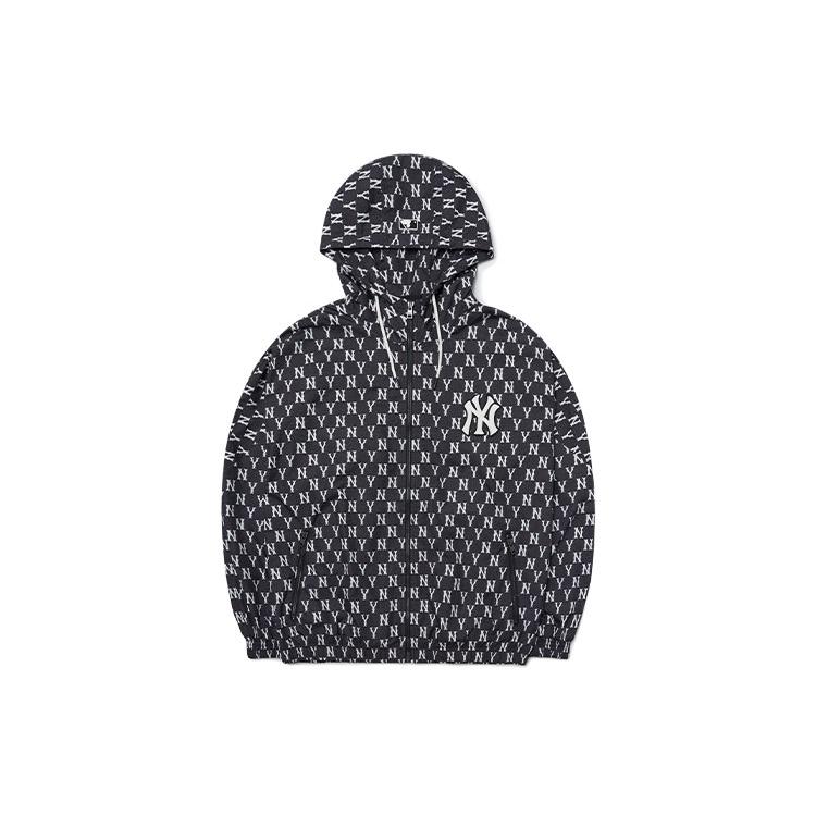 MLB Base Logo Jackets Unisex Black Hooded Moderate Other 3AWJM0121-50BKS XS