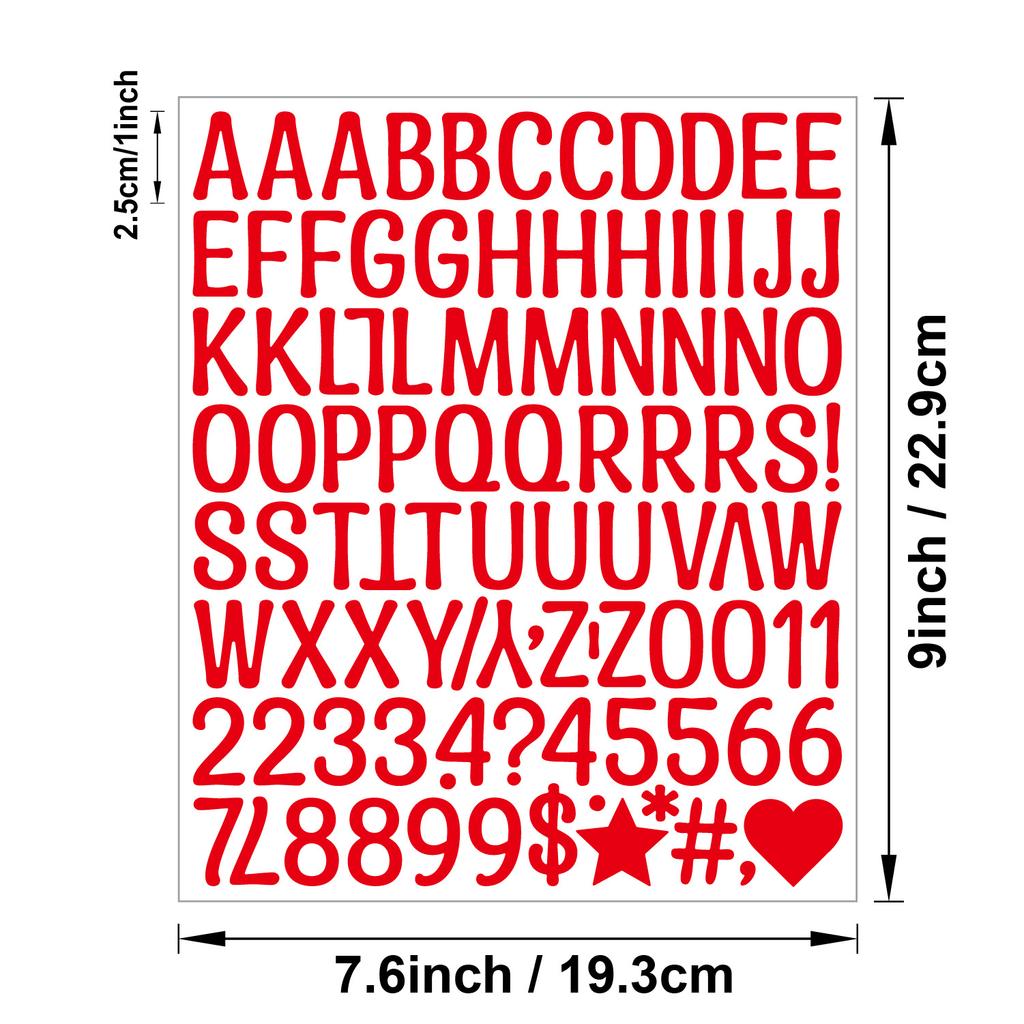 Naklejka Literowa 1 Cal Naklejka Winylowa na Ciało Artystyczna Naklejka Literowa Etykieta Kuchenna DIY Ręcznie Robiona