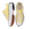 Converse Run Star Hike Trendy Retro Casual Low-top Canvas Shoes Unisex Lemon Yellow