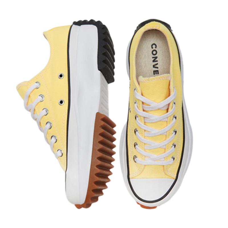 Converse Run Star Hike Trendy Retro Casual Low-top Canvas Shoes Unisex Lemon Yellow