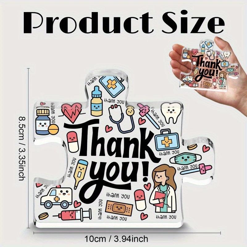 1pc Acrylic Puzzle Mother's Day Gift Transparent Decoration Home Office Desktop Decoration