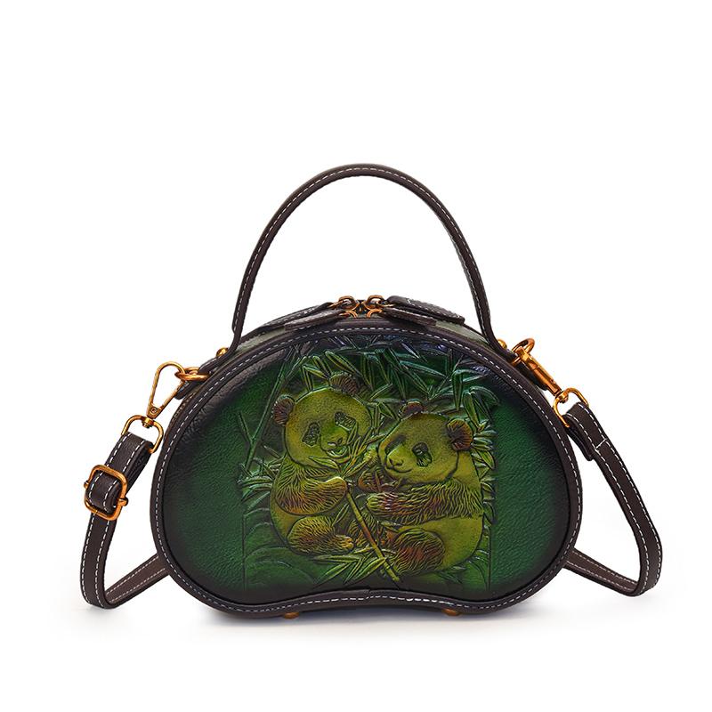 New Chinese Style Design Zipper Youth Sweet Shoulder Bags 2026 Hot Selling Versatile Bamboo Leaf Printing Women's Crossbody Bags