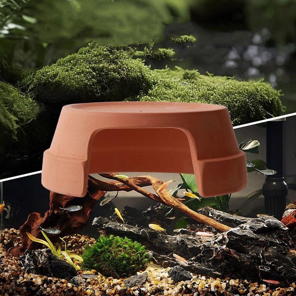Dekorative Reptilienversteckbox Eingang Reptilien-Terrarium Praktisches Schildkrötenversteck Aquarium
