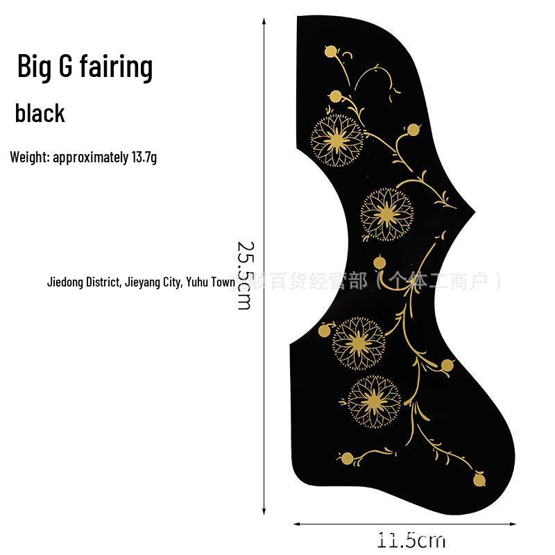 Colorful Painted Pickguard Accessories for 38" 40" 41" Acoustic Guitars