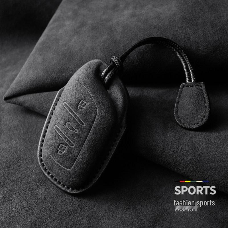 Roewe Key Case for RX5 eMAX, i5, RX8, i6, CLEVER – Suede Key Shell Holder