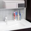 Storage Toothbrush Organizer Wall Mounted Tooth Brush Cup Stand  Bathroom