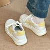 Korean version of thick-soled casual versatile little white shoes for women's 2025 summer new thick-soled heightened and lightweight sports shoes
