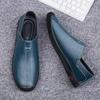 Genuine Leather Men Loafers Moccasins Men Business Dress Shoes Handmade Leather Shoes Men Flats