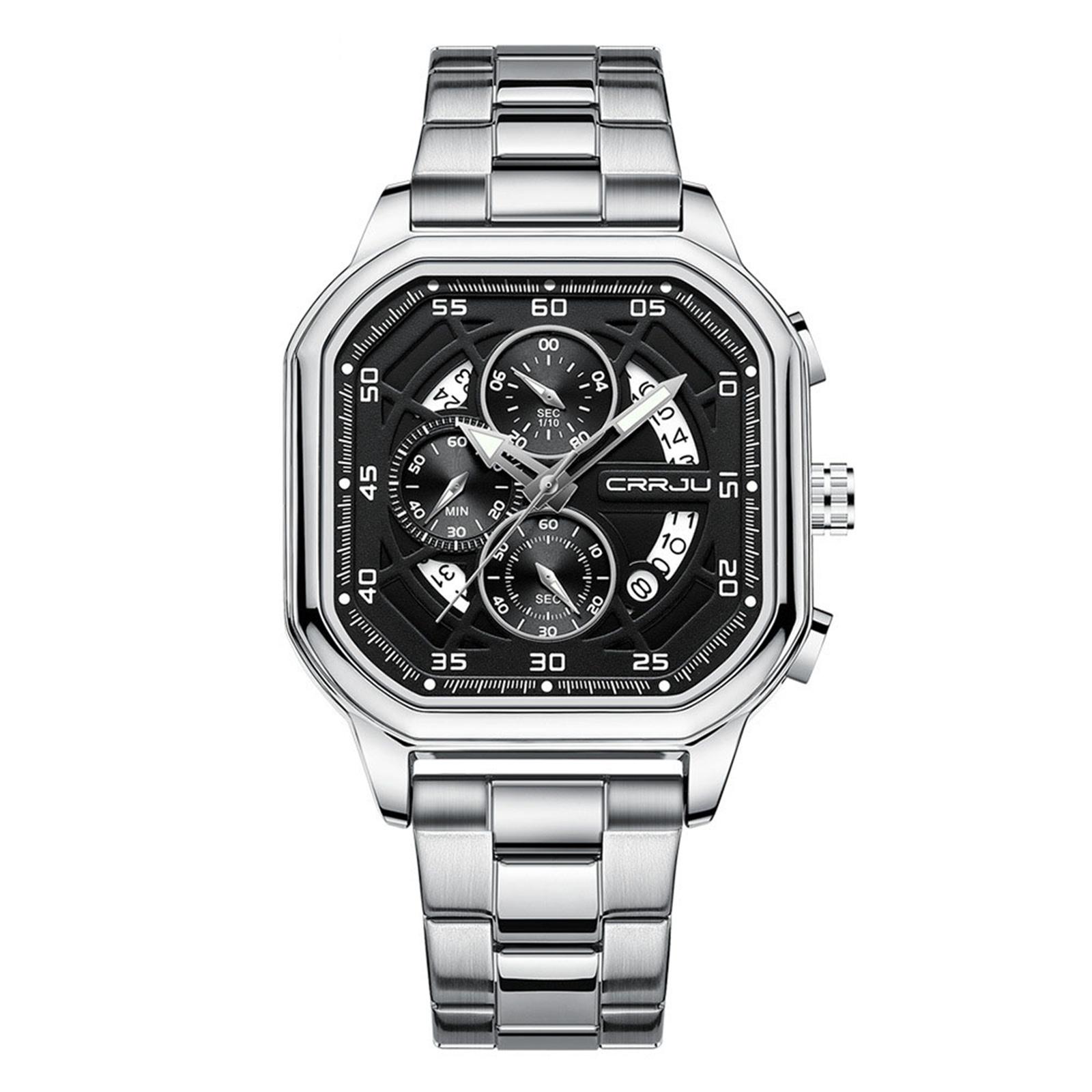 

Men s Waterproof Luminous Running Alarm Clock Watch One Size