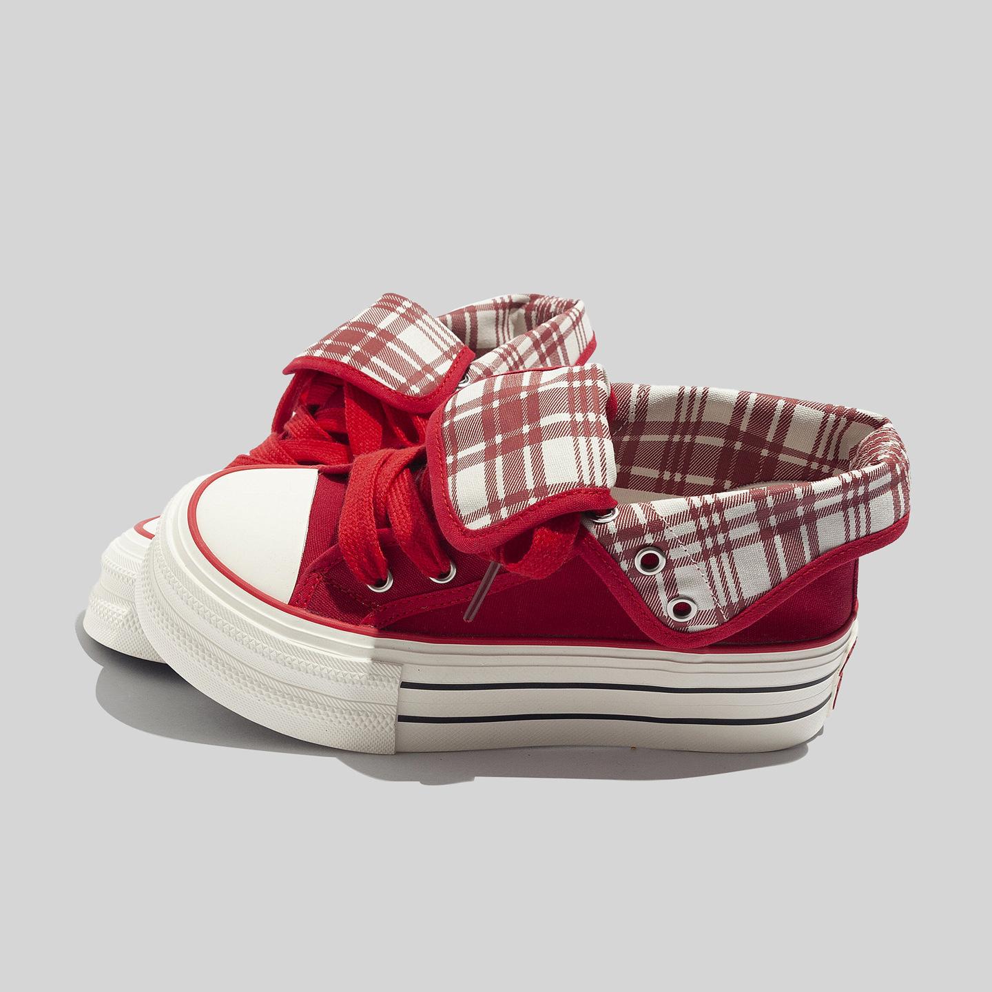 Belle, spring new thick baseplate shoes, muffin sole soft sole casual shoes 35