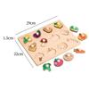 Wooden Shapes Puzzle Shape Sorter Board Preschool Hand Eye Coordination Fine Motor Skill for Children Toddlers Birthday Gifts