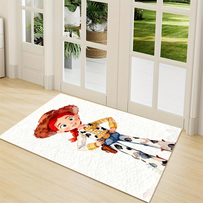 Cowgirl Adventure Wild West Carpet Rug Soft Washable Antislip Home Living Room Sofa Mats Personalized Christmas Rug