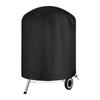 Barbeque Grill Cover Waterproof BBQ Grill Dust Cover Round Oven Protector Heavy Duty Black Fabric For Outside Patio Beach