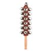 Hand Jingle Bells Hand Schlittenglocken Holz Shaker Jingle Bells Stick Musikalisches Schlaginstrument