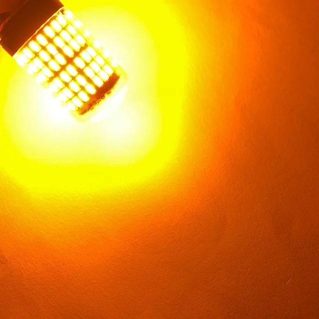 2 шт. Автомобильные светодиодные лампы 1156 BA15S P21W BAU15S PY21W 1157 BAY15D 7443 LED Замена 144SMD CanBus Лампа Заднего хода Указатели поворота 1157 BAY15D