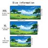 Cartoon Landscape Large Mouse Pad Non-Slip Rubber XXL Desk Mat Locking Edge HD Printing for Gamer Office Accessories 900X400mm