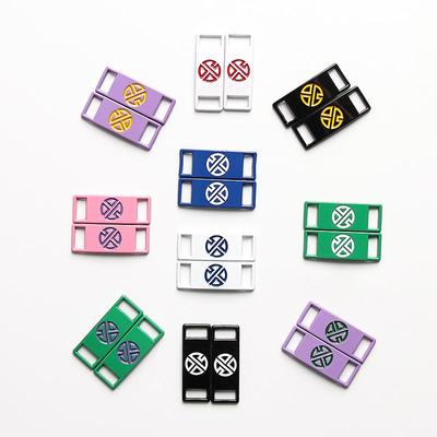 NO.8 2Pcs DIY Metal Shoelaces Buckle AF1 Shoe Decorations Sneakers Laces Buckle Sports Metal Kits Shoe Accessories
