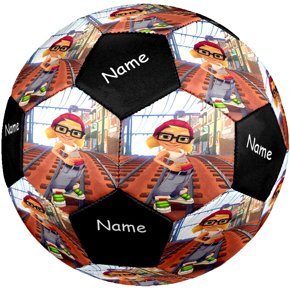 Custom Name Subway Surfers Theme Size 5 Soccer Ball, Suitable for Both Indoor and Outdoor Matches, a Gift Suitable for Everyone.