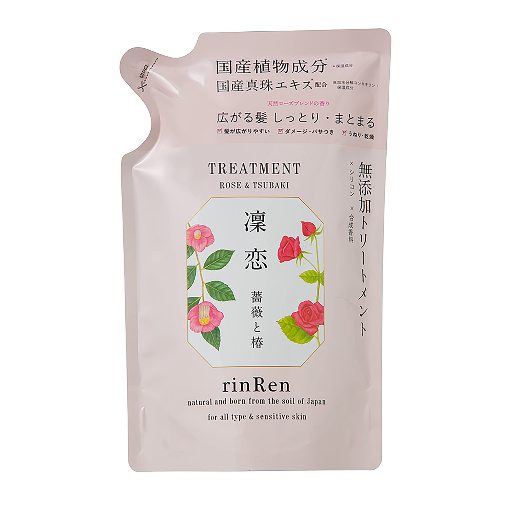 

Rinren Remedial Treatment Rose & Camellia Refill 400ml