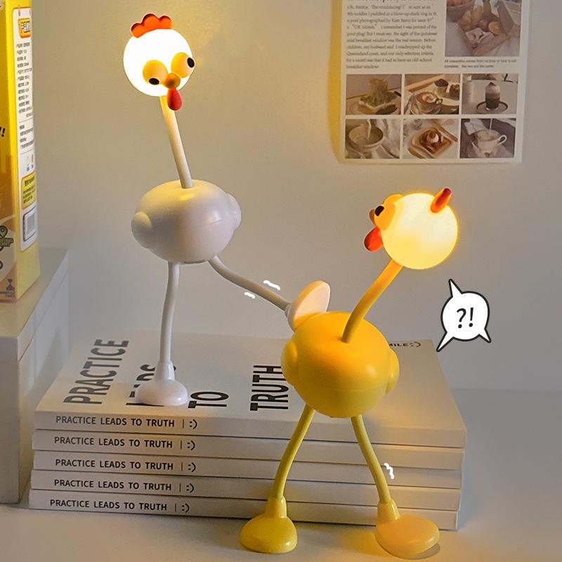 Chicken Mini Night Light Birthday Gift Creative Weird And Wonderful Abstract Toy Practical Fun Friend S Bff Unique Sensation
