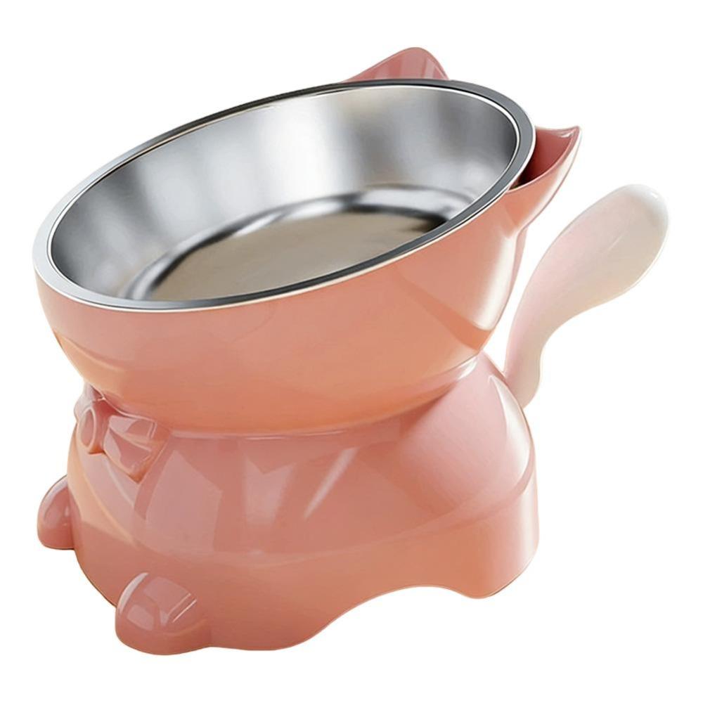 Large Diameter Elevated Cat Bowl Detachable Inclined Food Dish Cute Neck Protection Bowl Cats