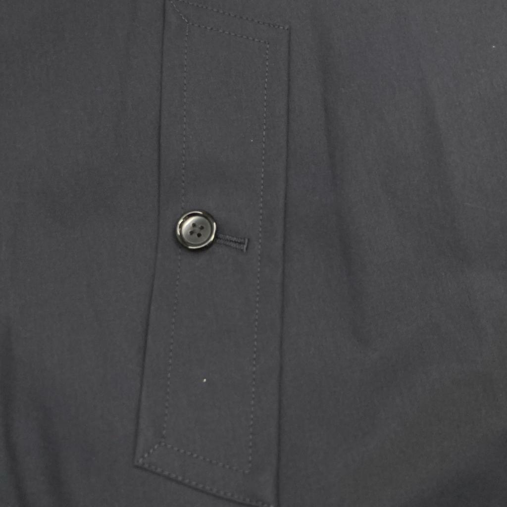 Graphpaper Dark Navy GM211-10045B Voile Gabardine Soutien Collar Coat coat 3 blackUsed