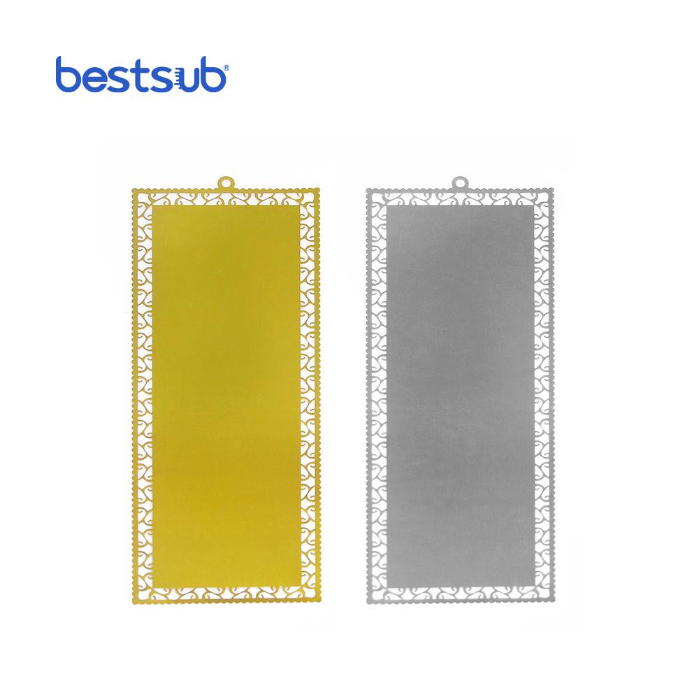 BestSub Sublimation Custom Hot-selling Aluminum Bookmark (Gold,6.3 2.28 0.009 )