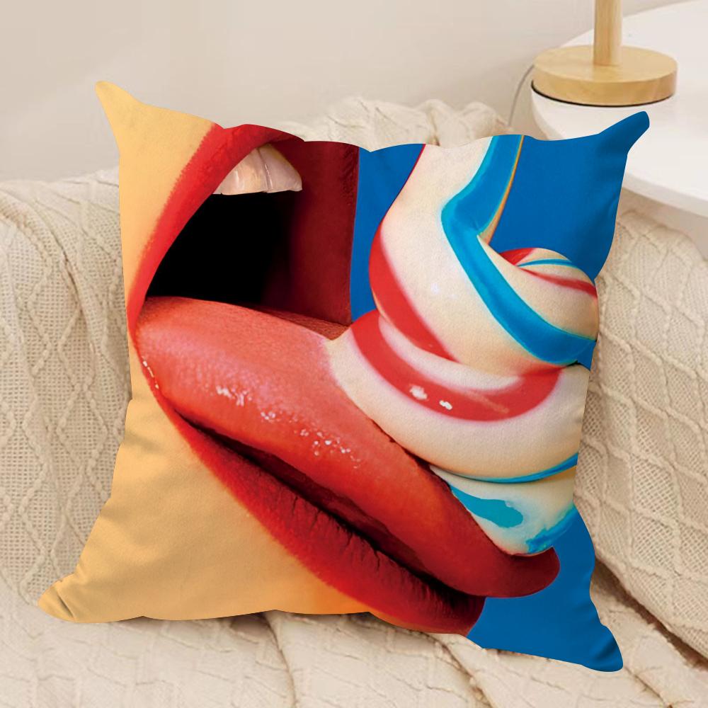 Fashion T-Toiletpaper Cushion Cover Soft Plush Fabric Double-Sided Printed Sofa Cushion Cover for All Seasons Home Decor Gift