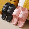 Fashion 2024Women's Soft Sole Cloud Slippers for Home Non-slip Bathroom Slippers Women Summer Thick Platform Sandals Flip Flops Woman