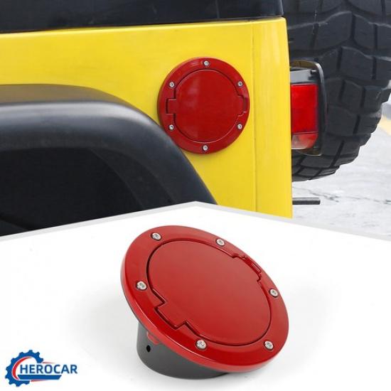 Ersetzt Tankdeckel Abdeckung Zierleiste Rot Für Jeep Wrangler TJ Zubehör